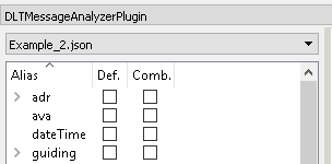 Screenshot of the patterns, loaded from selected alternative file