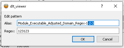 Screenshot of the adjusted pattern "Edit" dialog - alias adjusted
