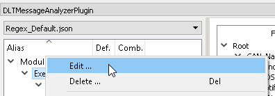 Screenshot of "Edit" sub-tree context-menu